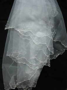 Wedding Veil with Pearls 3m