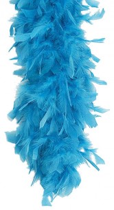 2yds Feather Boa - 20gr. Colours: White and Red