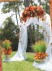 #7158 White Metal Wedding Arch (55